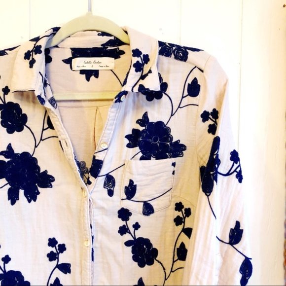 Anthropologie Tops - Anthropologie Floral Button Down